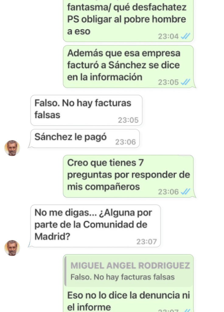 Para quien no haya visto la amenaza e intento de mentir del subordinado de Ayuso