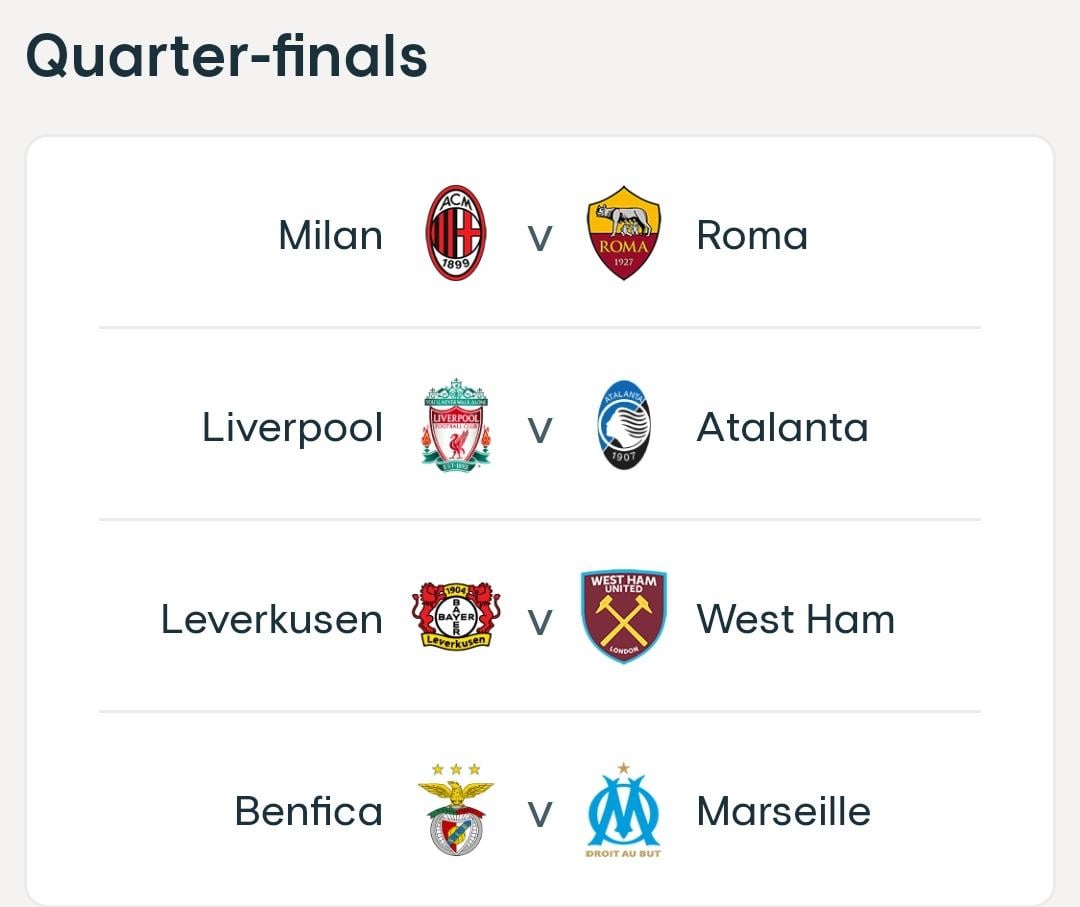 UEFA Europa League Quarter-Finals