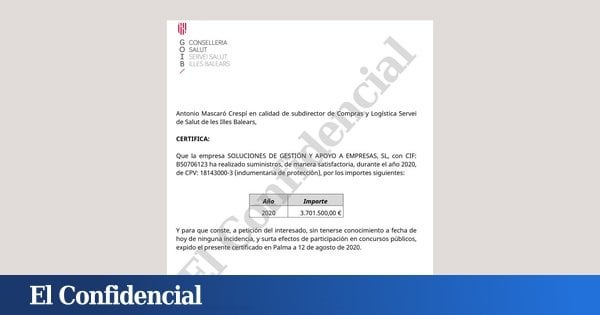 Armengol avaló a la trama ante Sanidad cuando ya sabía que sus mascarillas eran defectuosas