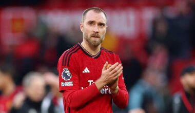 Eriksen 'unhappy' with Man Utd game time