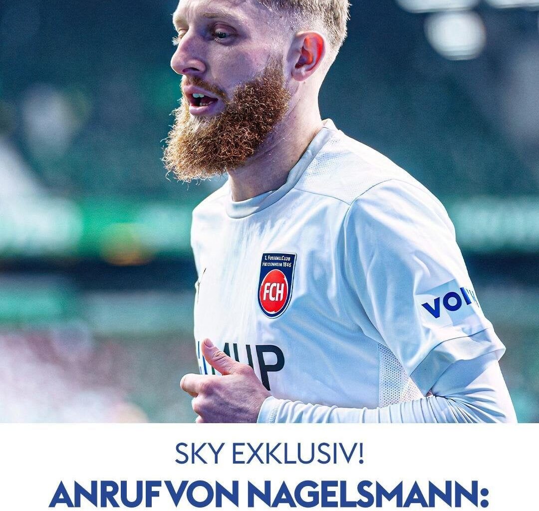 Nach Informationen von Sky steht Jan-Niklas Beste auf der Liste von Julian Nagelsmann. Zwischen dem Bundestrainer und dem 25-jährigen Stammspieler vom 1. FC Heidenheim hat es bereits ein Telefonat gegeben.
