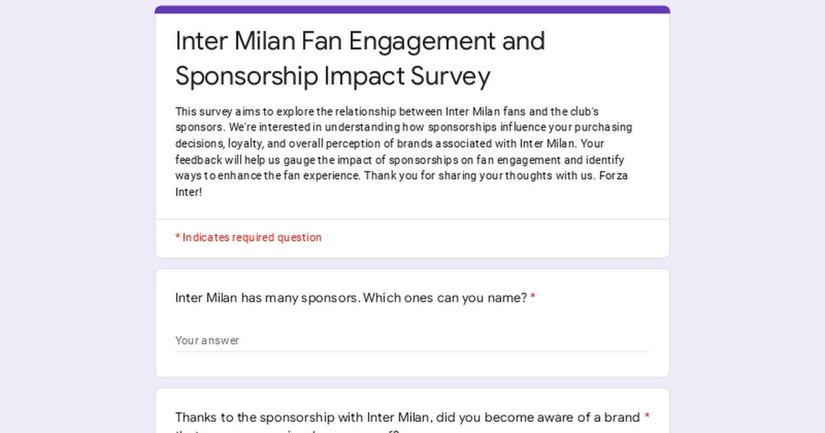 Your voice matters: Share Your Thoughts on Inter Milan's Sponsors and Influence – Quick Survey for My Thesis 🌟⚫️🔵