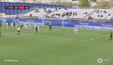 Atlético Baleares 0-[1] Real Madrid Castilla - Nico Paz 72' (absurd goal, home fan throws ball on the pitch and both balls enter the goal)