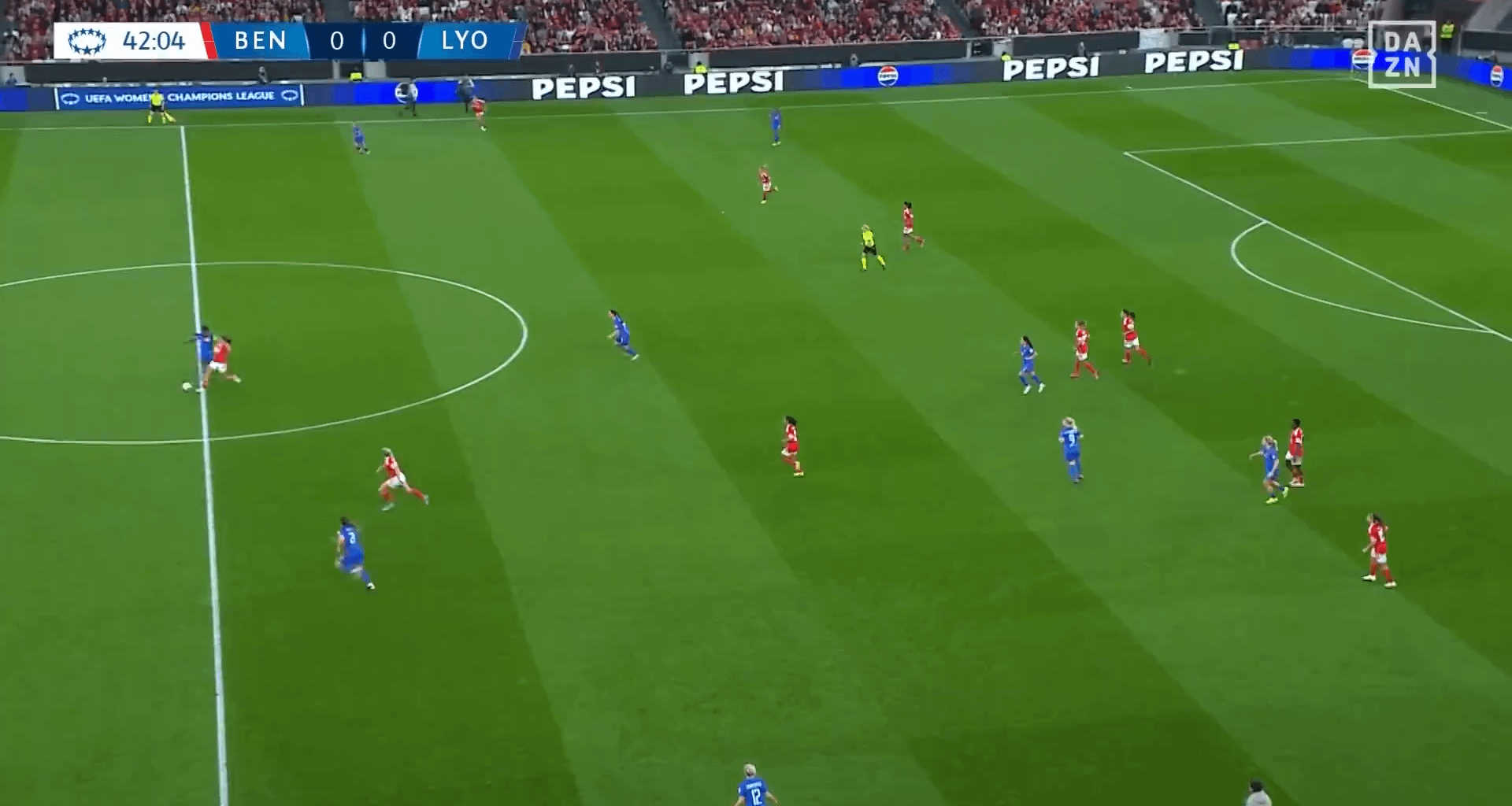 Andréia Faria marca e faz o 1-0 para o Benfica contra o Lyon