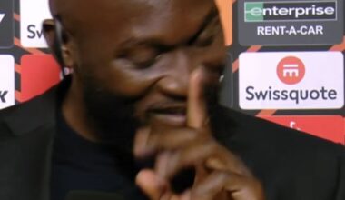 Romelu Lukaku when asked about his future at Chelsea or Roma: “I don’t want any controversy with them in England! I have to be smart, you know what I mean”. “Did I learn the lesson? Let me go, guys… I have to stay”, told Sky Sport.