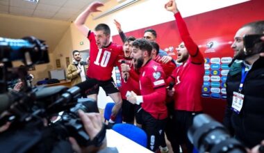 Georgia celebrates in style after historic Euro 2024 qualification