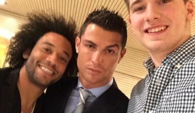 Young Luka Doncic with Ronaldo and Marcelo in 2015