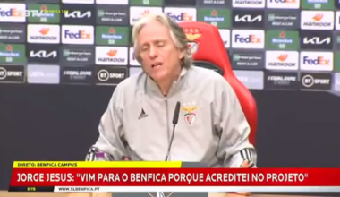 Alguém se lembra de quando o Jorge Jesus estava feliz e infeliz num espaço de 20 segundos?