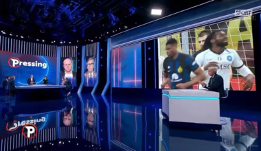 [Sportmediaset] Video of Francesco Acerbi saying “Sorry, I’m not a racist” to Juan Jesus and then he follows up by pointing to Marcus Thuram and saying more things.
