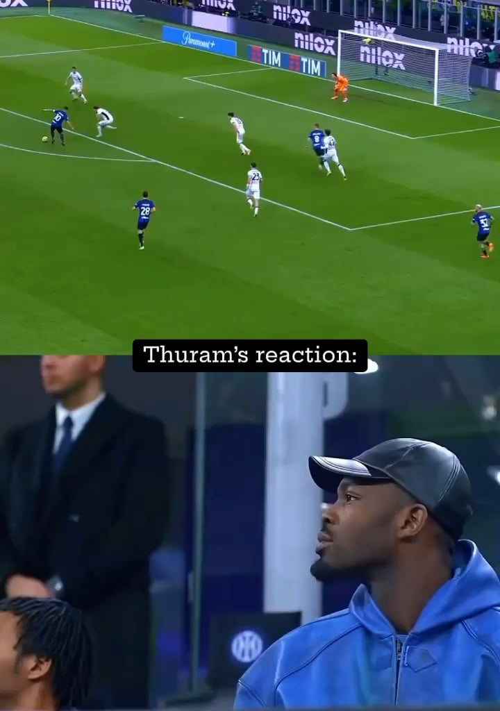 Marcus Thuram’s and Juan Cuadrado’s reaction to Lautaro’s wonderful goal vs. Atalanta 🔥
