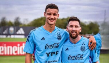 [TyC Sports] In the Argentina camp, they are “crazy” about Valentin Carboni. Even Lionel Messi is the first person to have praised him. The 19-year-old could make his senior debut in the upcoming friendlies this window.