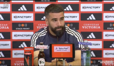 Dani Carvajal: "Spain is not a racist country. I'm from a humble neighborhood in Leganés, there has never been any problem. I have friends of a different skin color & there has never been a problem. Then there are people who go to the stadiums to let off steam. They should be banned from stadiums.