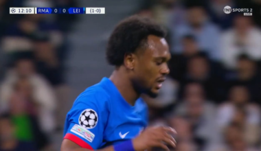Loïs Openda's all goalscoring chances vs Real Madrid