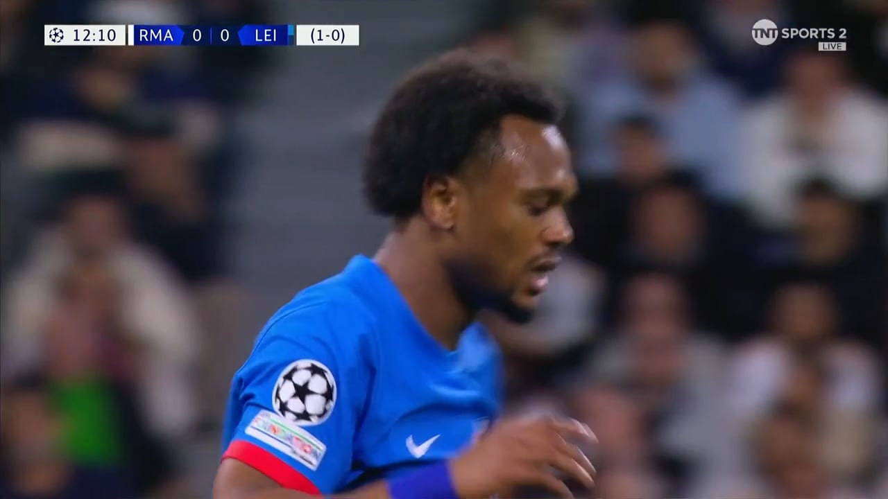 Loïs Openda's all goalscoring chances vs Real Madrid