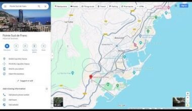 Google Maps Exploring! Monaco's Border
