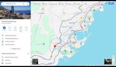 Google Maps Exploring! Monaco's Border