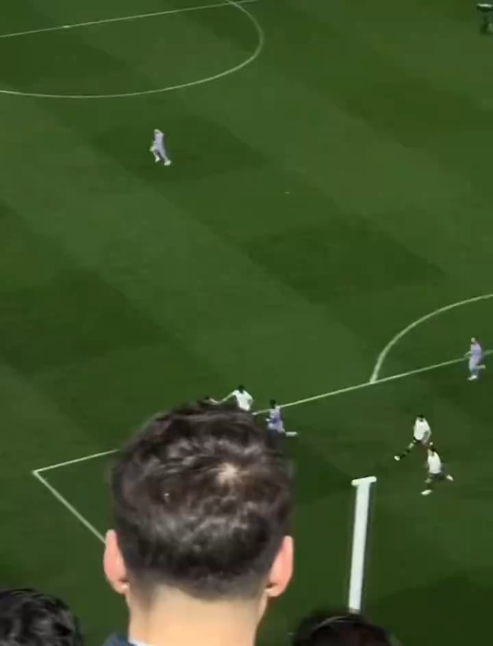 Video from the stands where you can cleary hear referee blows his whistle after Brahim crosses the ball