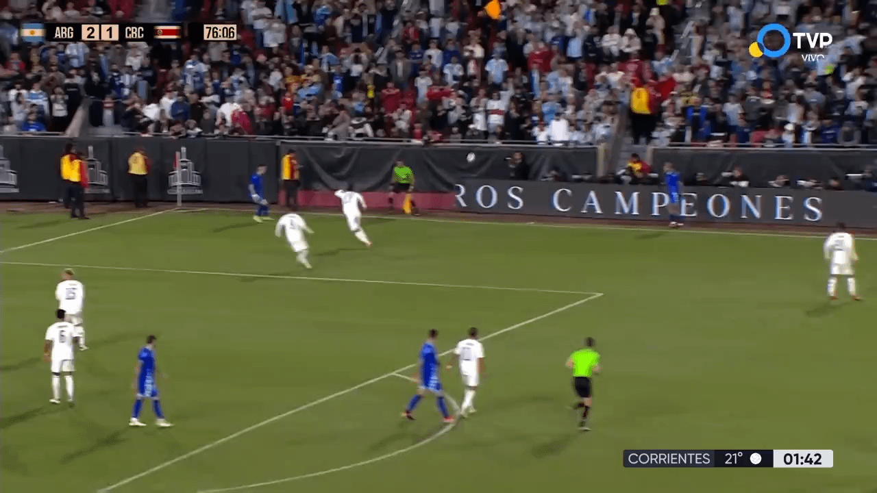 Argentina [3] - 1 Costa Rica - Lautaro Martinez 77'