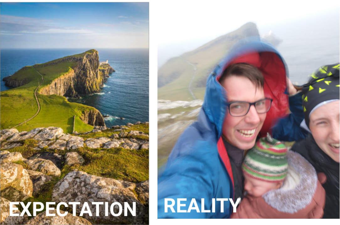 I took the family to Neist Point, Skye, Scotland