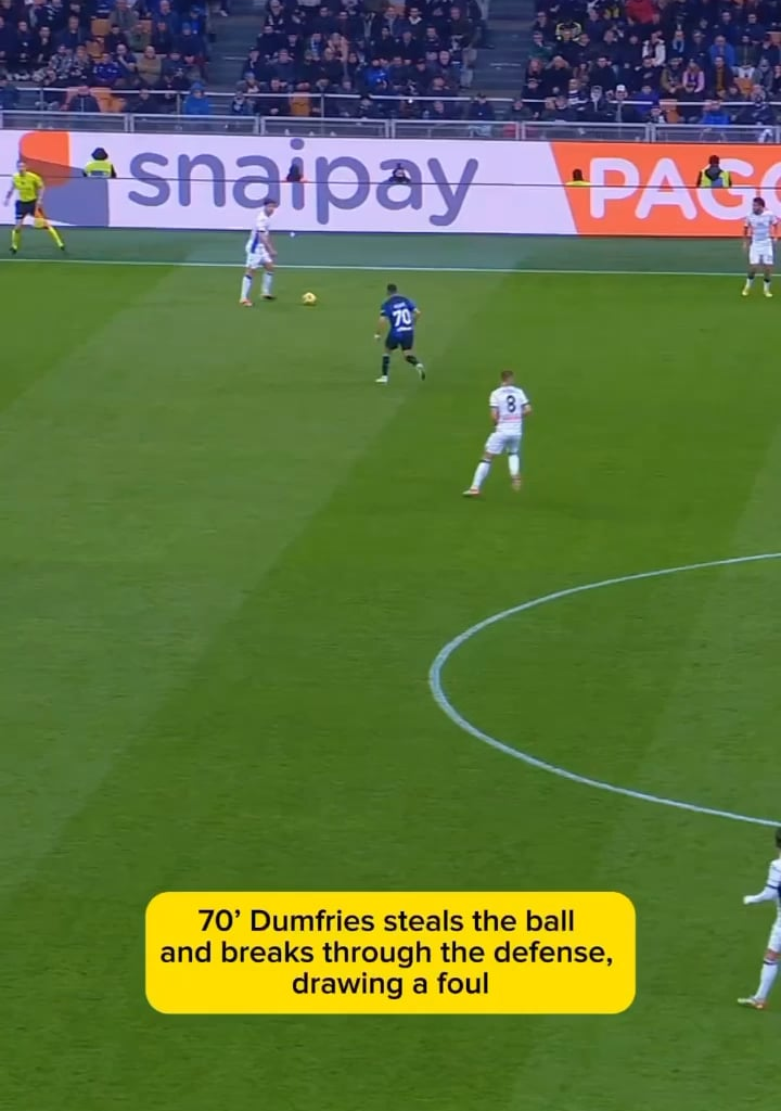 [Serie A] Break down on Frattesi’s goal in Inter-Atalanta. Sanchez and Dumfries 👏