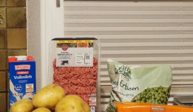 Mealprep KW 12 (Kartoffelgratin+Erbsen+Frikadellen)