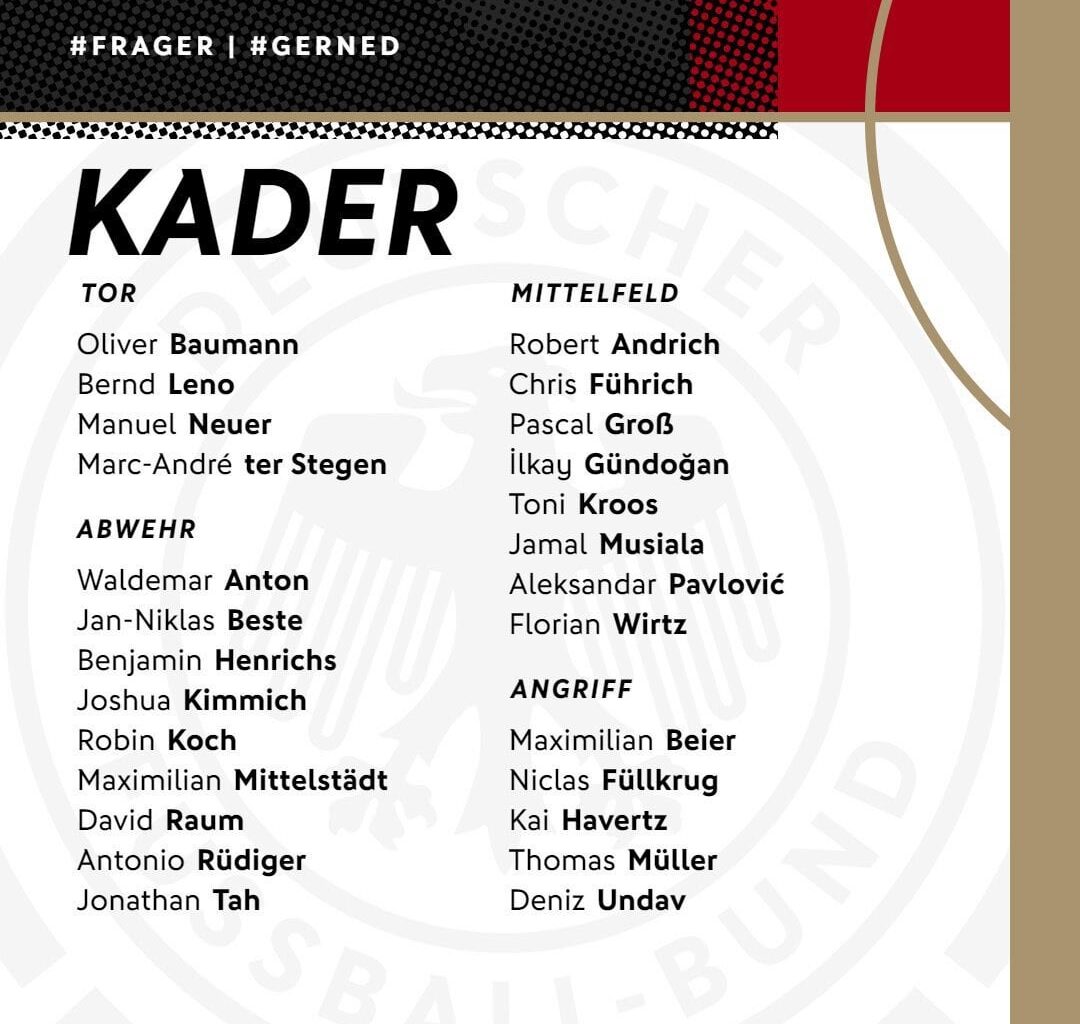 Toni Kroos back with German national team