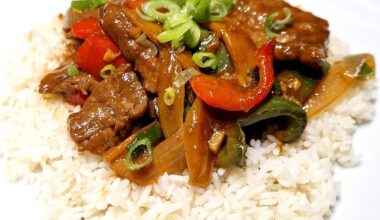 Sauté de bœuf aux poivrons
