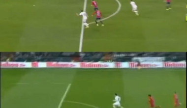 Similarity between Ozil and Guler’s first goal.
