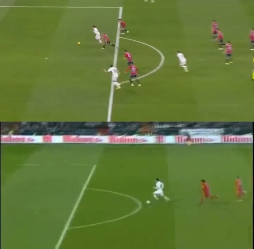 Similarity between Ozil and Guler’s first goal.