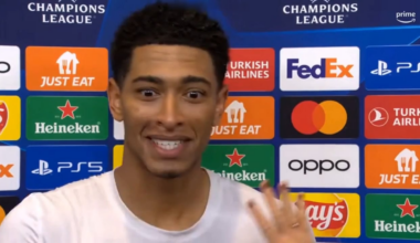 Jude Bellingham surprised when a reporter (Alessia Tarquinio) ask him: "Do you want to come home with me?"