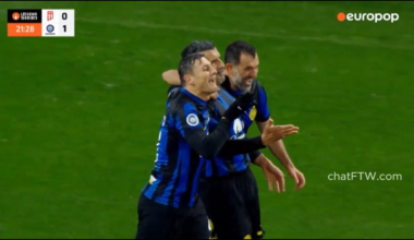Legend Series first match, Luís Figo scores against Georgia [GEO11 0-1 INTER FOREVER] 22' minute