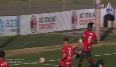 AC Milan U19 0-[1] Real Madrid Juvenil A - Gonzalo García penalty 33' | UEFA Youth League Quarter-Finals
