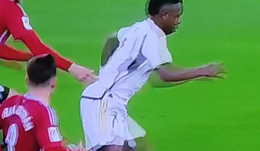 Vini needs to work on his tember,  that dude is an ***hole but its just a tactical foul.