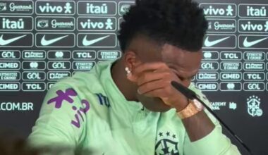 Vinicius got emotional during the Brazil's press conference. He was asked three questions about racism before he broke down and ended up stating: “I’m sorry. I just want to play football, do everything for my club and my family, never see black people suffering." Its clear the toll its had on him.