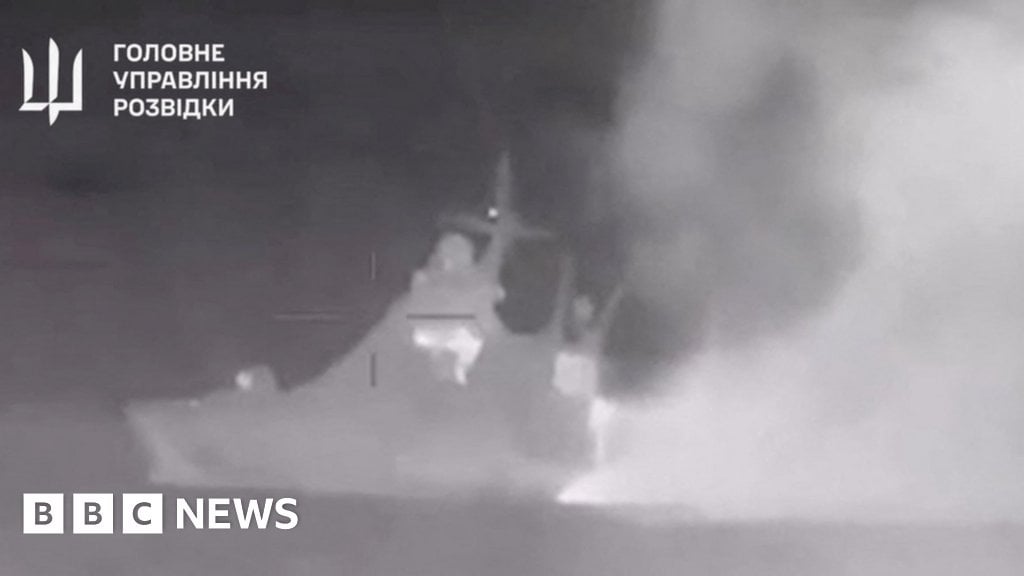 Another Russian Black Sea fleet ship sunk in sea drone attack off Crimea