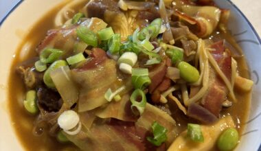 Curry udon maison
