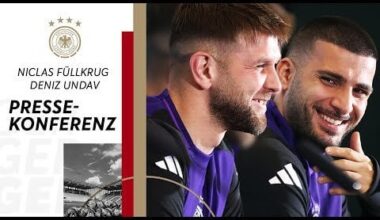 DFB-Pressekonferenz: Undav: “In der VfB-Kabine wurde schon ein bisschen gescherzt, von wegen, wir sprechen nicht mehr mit Nicht-Nationalspielern und so." Füllkrug: “Der Witz wäre in meiner Kabine nicht so gut angekommen.”