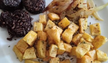 Burgos Morcilla with potatoes and onion