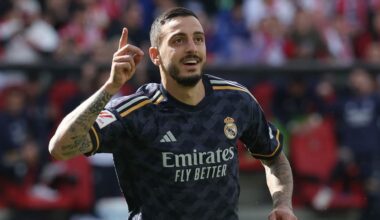 Man Utd want Joselu! Ex-Stoke City forward targeted for 'Premier League experience' as current Real Madrid man included in Red Devils' plans for Rasmus Hojlund