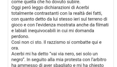 Juan Jesus just posted calling Acerbi a liar