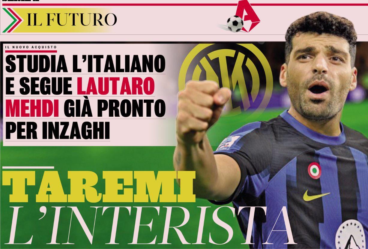 [GdS] Taremi is studying Italian to better settle in a new environment this summer at Inter. Although his playing time at Porto seems to be limited now, the matches with Iran national team should help him regain form. He has promised Inzaghi and Inter directors that he will be ready this summer.