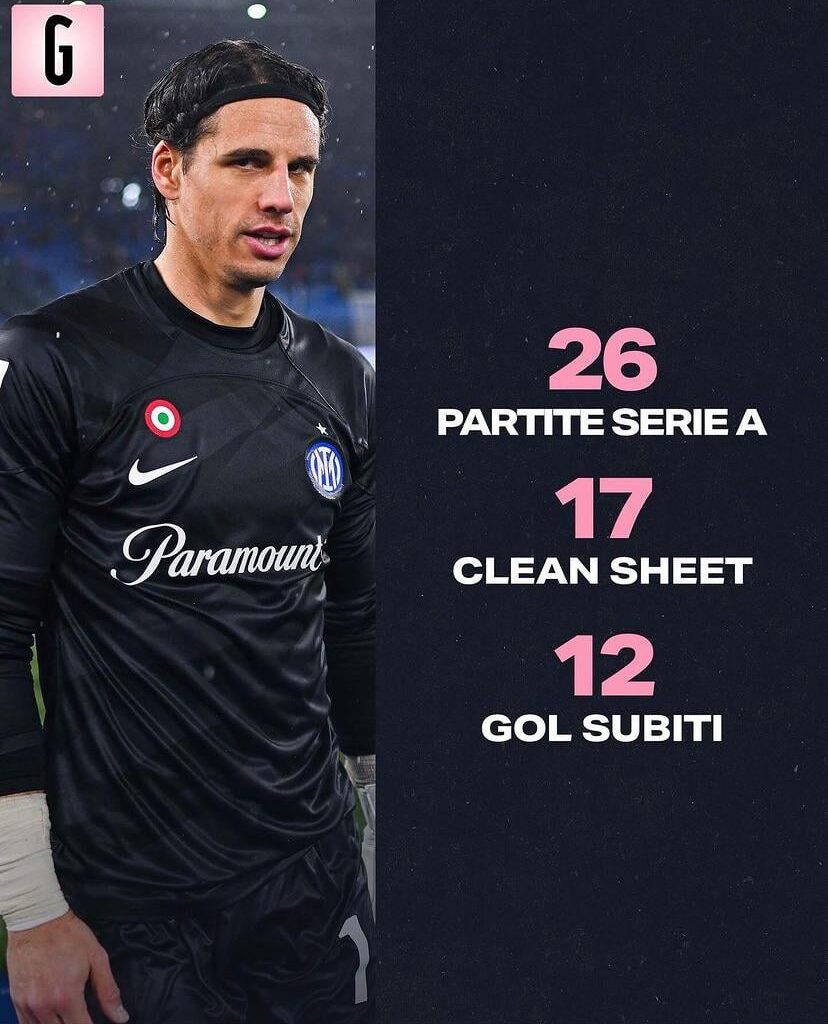 [GdS] After 26 Serie A games Inter have 17 clean sheets and only 12 goals conceded. The only other time Inter had 17 clean sheets after 26 games was in 1988-1989, the year Inter won it’s 13th Scudetto.