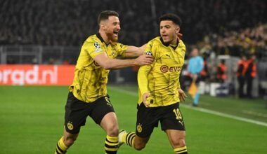 Jadon Sancho schießt Dortmund in die Top-Acht von Europa