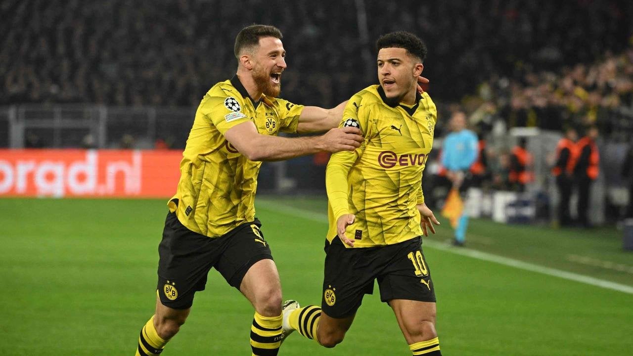 Jadon Sancho schießt Dortmund in die Top-Acht von Europa