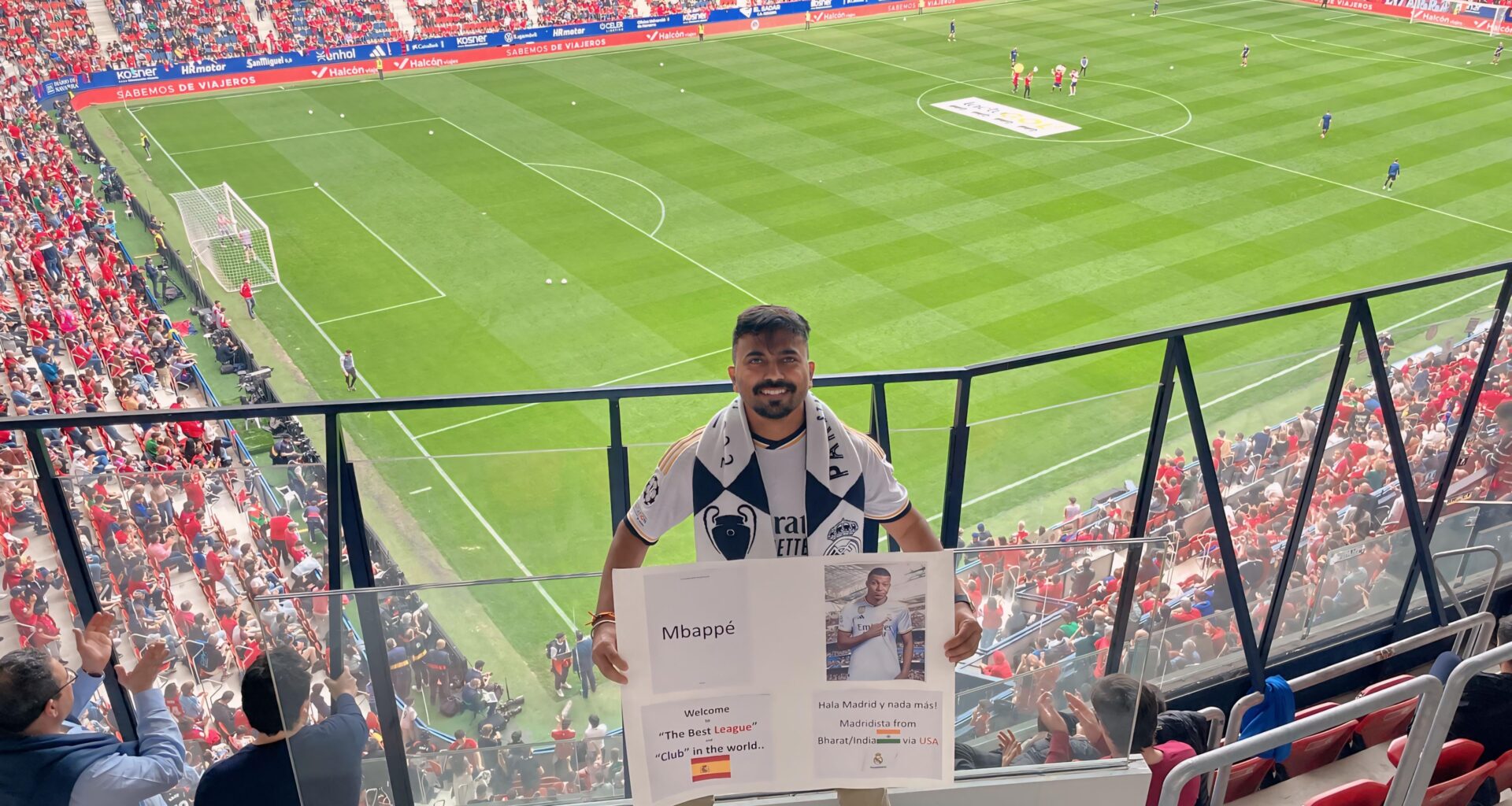 First League Game (Osasuna vs. Real Madrid) Experience