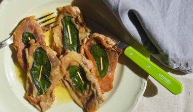 Saltimbocca alla Romana and a side of ultra-crispy potatoes with rosemary