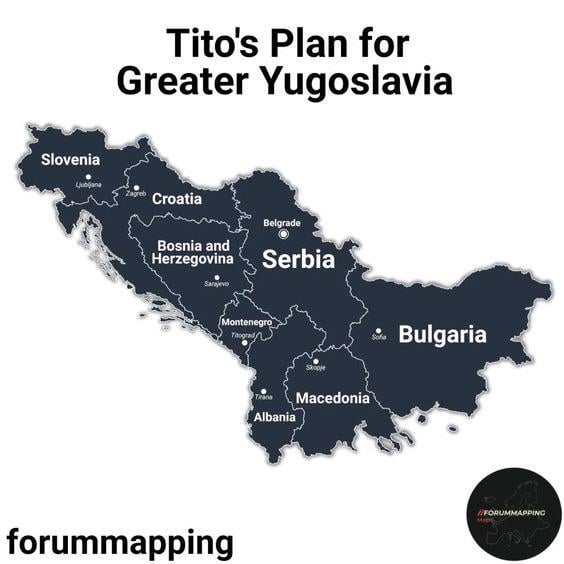 The Great Yugoslavia Plan of Yugoslavia's legendary Leader Josip Broz Tito