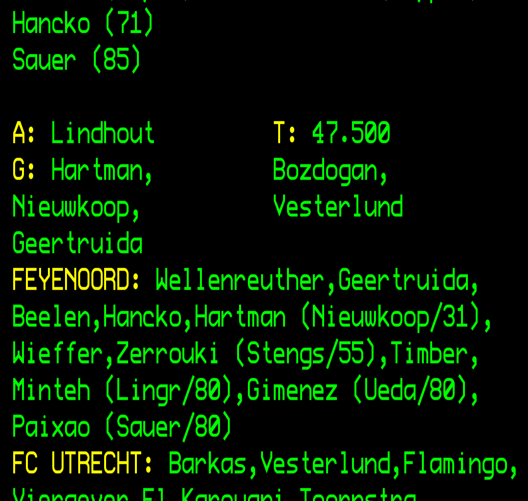 Feyenoord beat Utrecht after strong second half