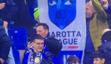 Peak banter by Inter fans at San Siro tonight