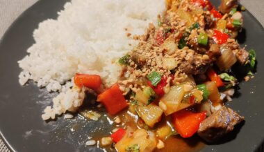 Boeuf au basilic thaï et ananas